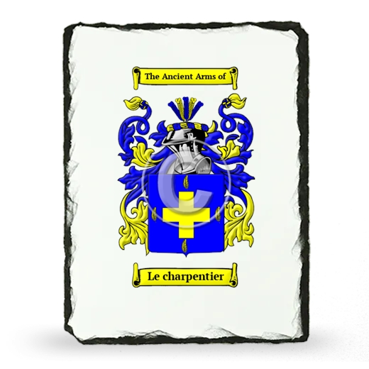 Le charpentier Coat of Arms Slate